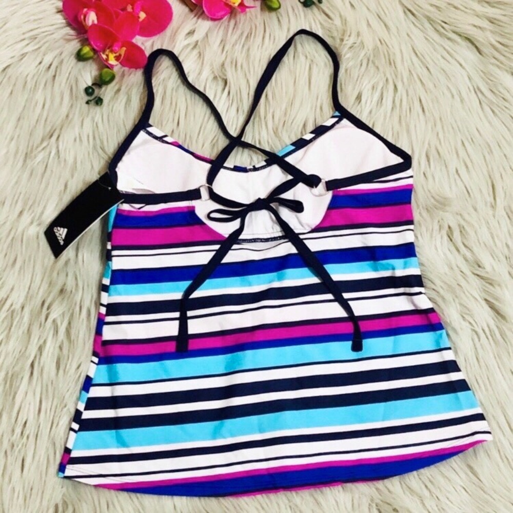 adidas Easy Stripe Tankini NWT - Picture 4 of 6